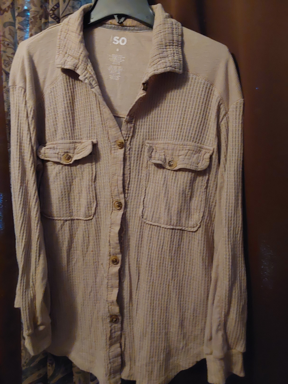 SO Womans Biege Shirt - Picture 2 of 4